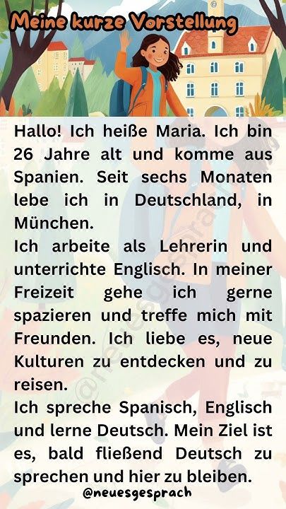 A Short Story in German: Listen and Learn (1) #deutschlernen #deutsch #neuesgesprach #lernen #shorts