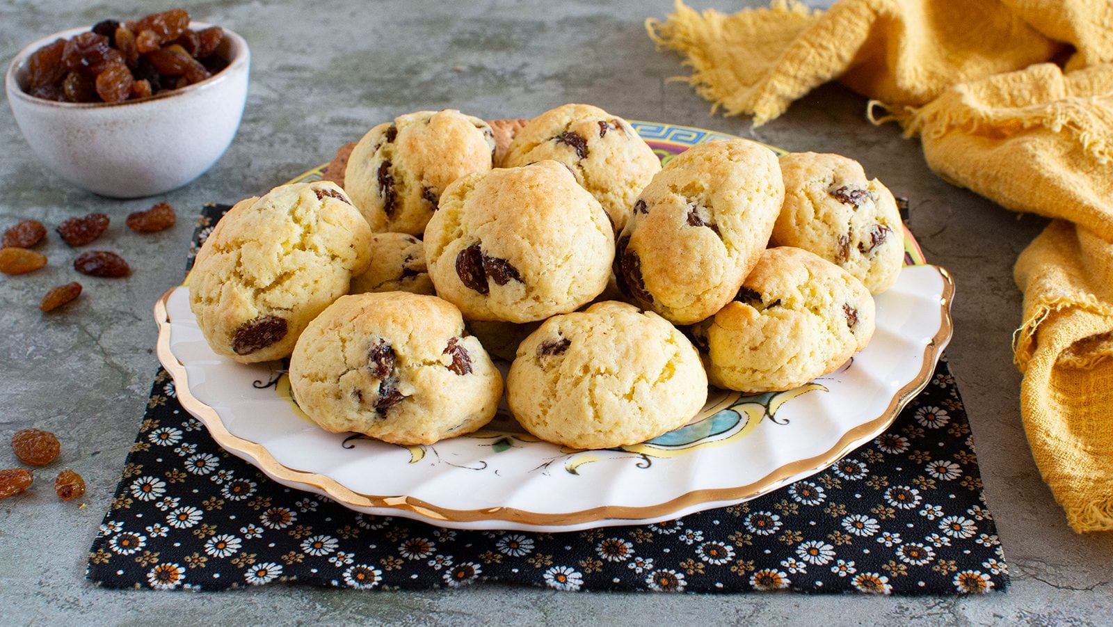 Biscoitos com passas: a receita