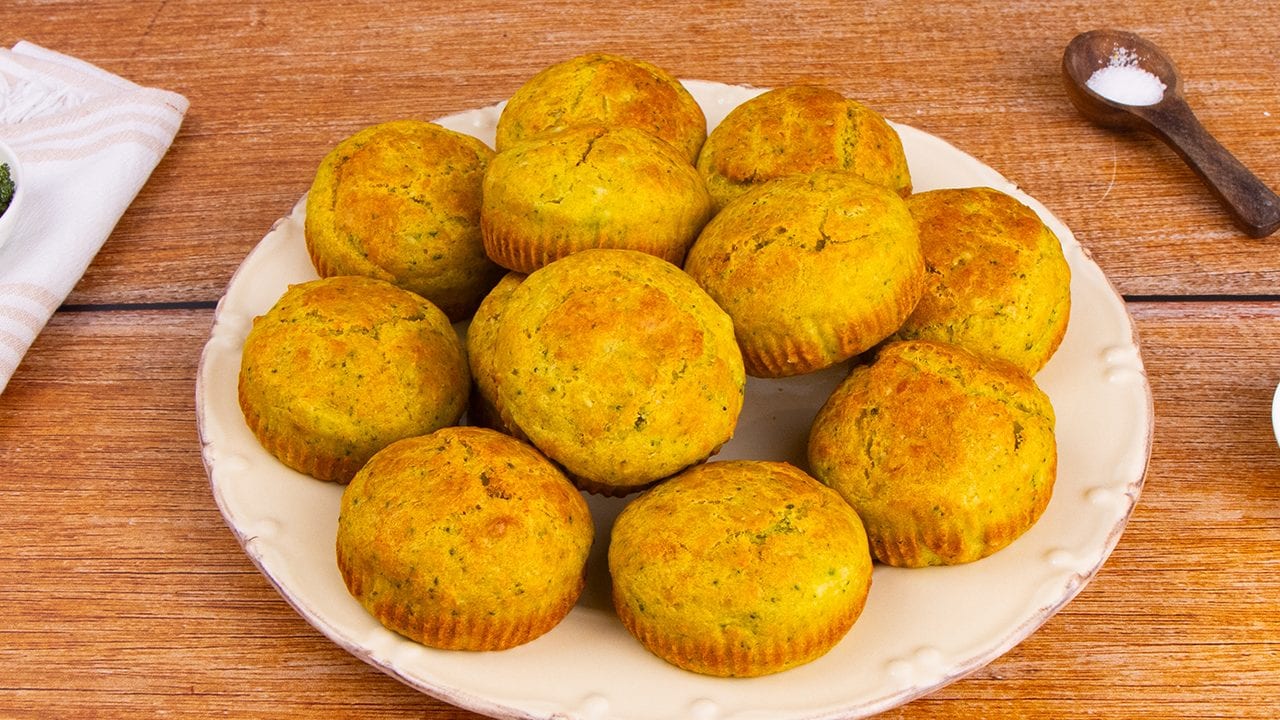 Muffins de brócolis: a receita
