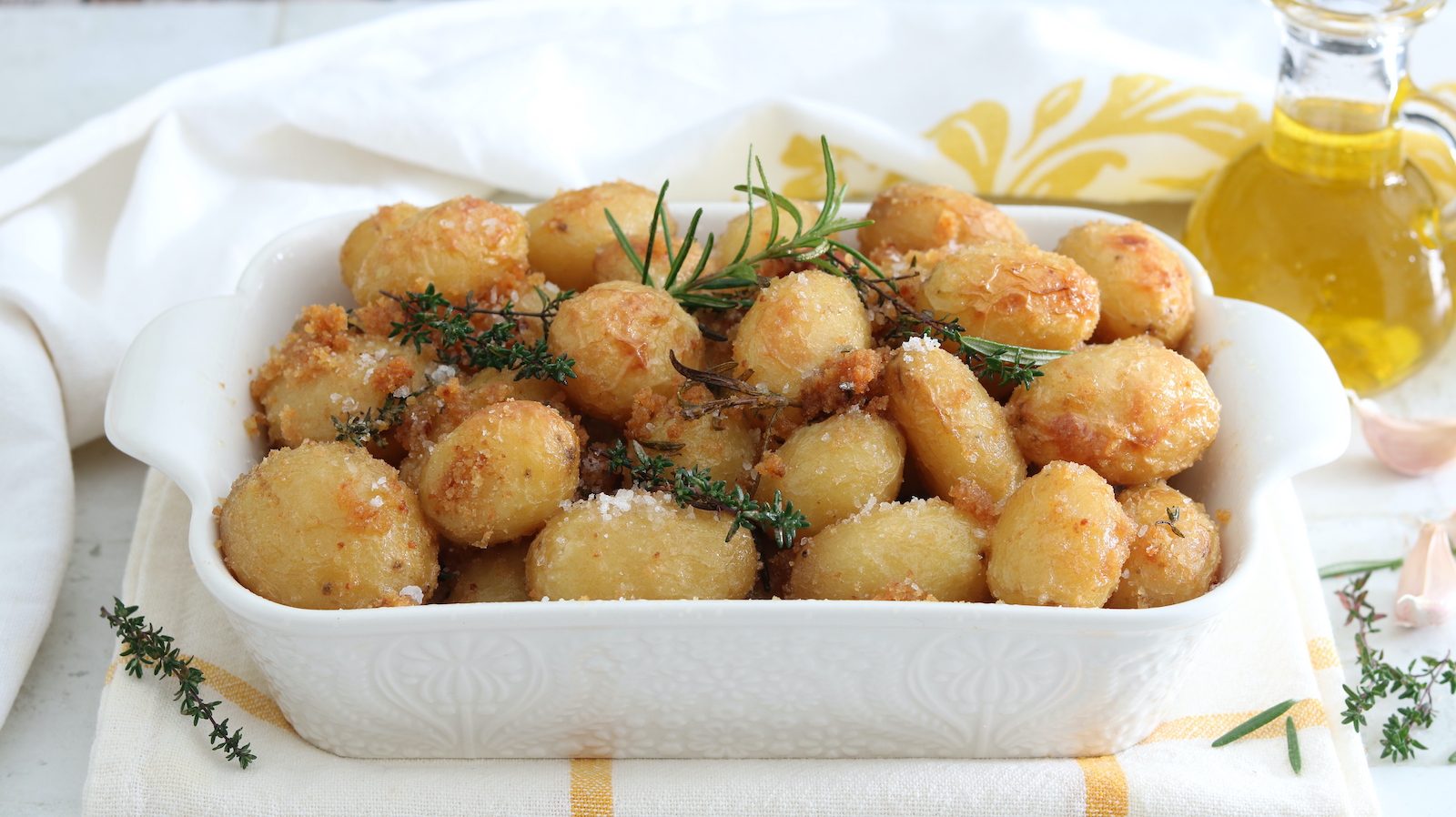 Batata nova com tomilho de Persegani: a receita